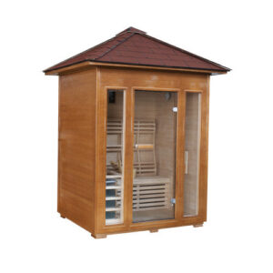 Sunray Waverly 3-Person Outdoor Traditional Sauna w/ Windows