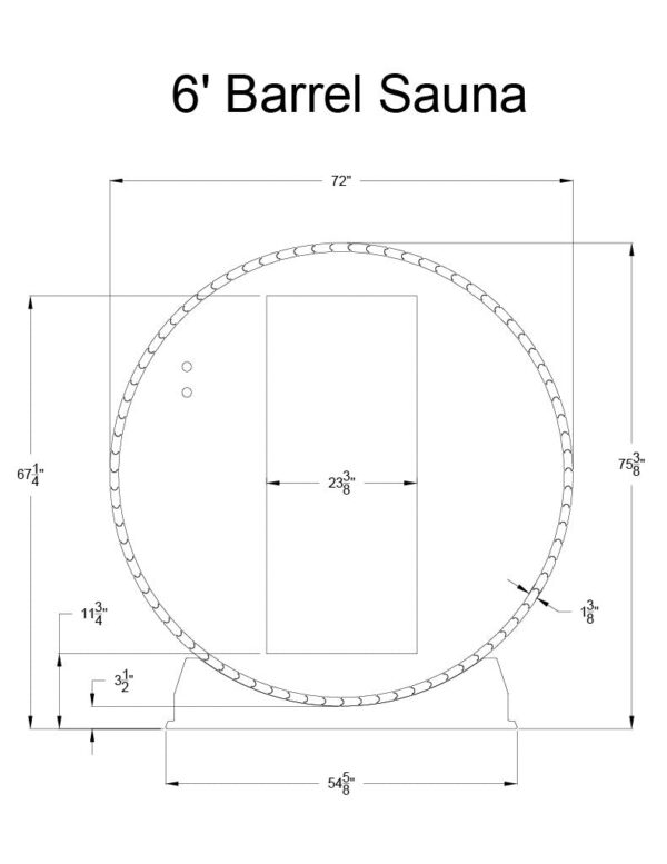 Almost Heaven Salem 2-Person Barrel Sauna