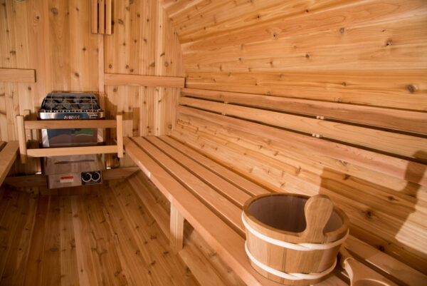 Almost Heaven Vienna 2-Person Canopy Barrel Sauna