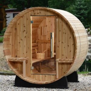 Almost Heaven Vienna 2-Person Canopy Barrel Sauna