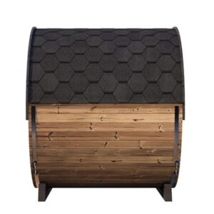 SaunaLife Model EE8G ERGO Series Sauna Barrel 79"L x 91"H (Diameter) Glass Front