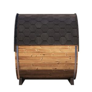 SaunaLife Model EE8G ERGO Series Sauna Barrel 79"L x 91"H (Diameter) Glass Front