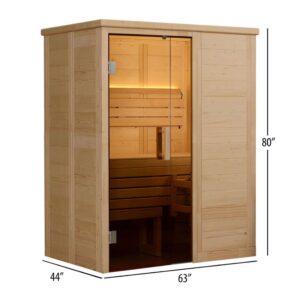 Almost Heaven Hillsboro 2-Person Indoor Sauna