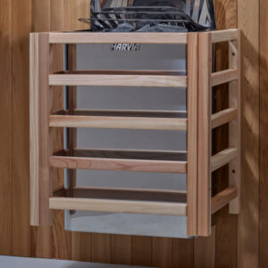 Golden Designs Gargellen 5-Person Hybrid PureTech™ Full Spectrum IR or Traditional Stove Outdoor Sauna in Canadian Hemlock