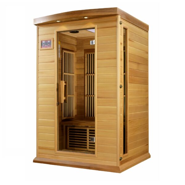 Golden Designs Maxxus 2-Person FAR Infrared Sauna - Low EMF with Canadian Red Cedar | MX-K206-01 CED