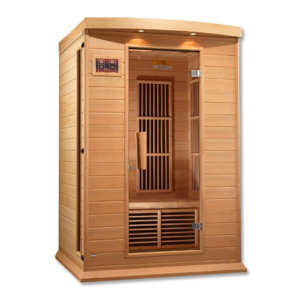 Golden Designs Maxxus 2-Person FAR Infrared Sauna - Low EMF with Canadian Hemlock | MX-K206-01