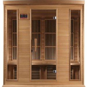 Golden Designs Maxxus "Chaumont Edition" 4-Person Near Zero EMF FAR Infrared Sauna with Canadian Red Cedar | MX-K406-01-ZF CED