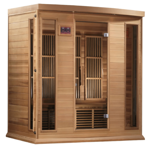 Golden Designs Maxxus 4-Person Low EMF FAR Infrared Sauna Canadian Red Cedar | MX-K406-01 CED