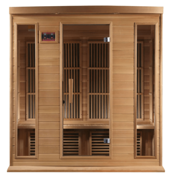 Golden Designs Maxxus 4-Person Low EMF FAR Infrared Sauna Canadian Red Cedar | MX-K406-01 CED
