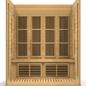 Golden Designs Maxxus 4-Person Low EMF FAR Infrared Sauna Canadian Red Cedar | MX-K406-01 CED