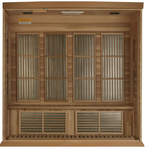 Golden Designs Maxxus 4-Person Low EMF FAR Infrared Sauna Canadian Red Cedar | MX-K406-01 CED